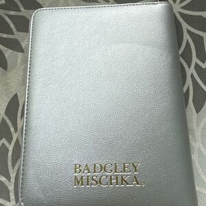 Badgley Mischka Metallic Silver Clutch